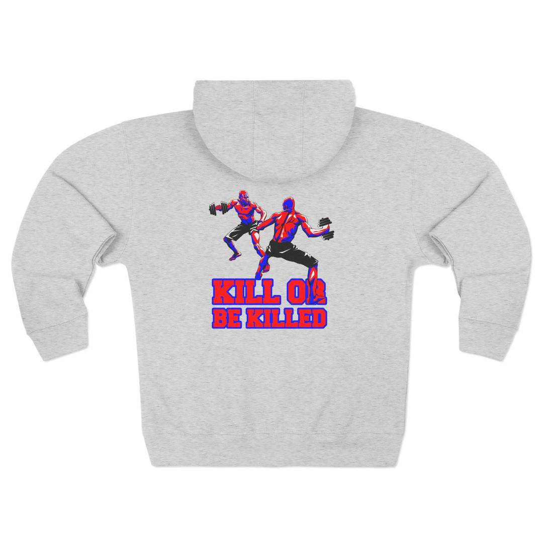 CG STAND OFF RED BLUE /KILL OR BE KILLED ZIP UP