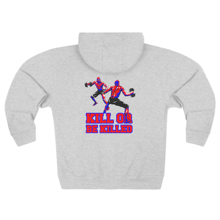 CG STAND OFF RED BLUE /KILL OR BE KILLED ZIP UP