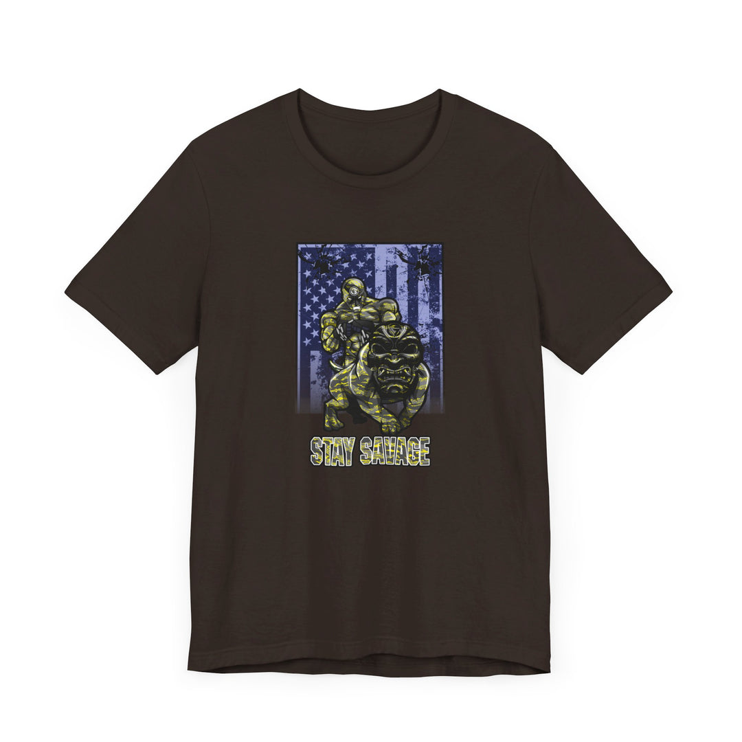 ANGRY DOG YELLOW CAMO FLAG/STAY SAVAGE