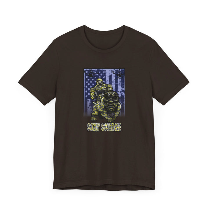 ANGRY DOG YELLOW CAMO FLAG/STAY SAVAGE