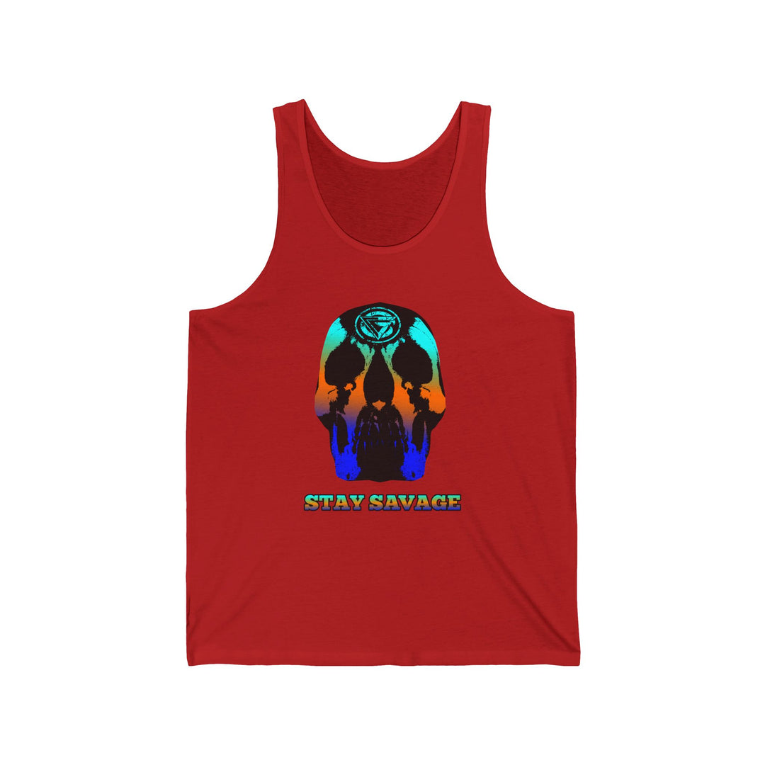 SKULLATOR TANK BLUE ORANGE AQUA /STAY SAVAGE