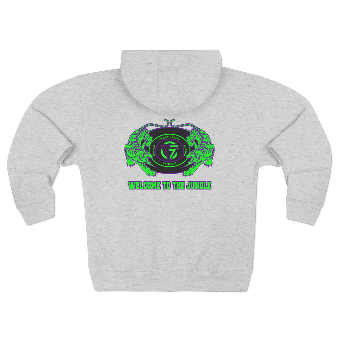 CG TIGER VS TIGER GREEN PURPLE /WELCOME TO THE JUNGLE ZIP UP
