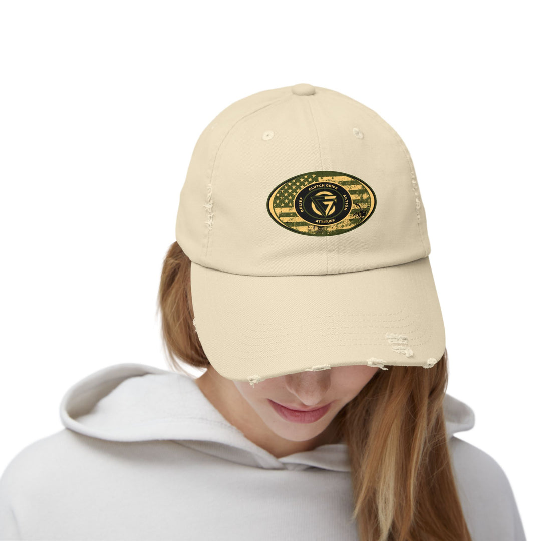 CG AFGHANISTAN DISTRESSED TRIBUTE FLAG OVAL CAP