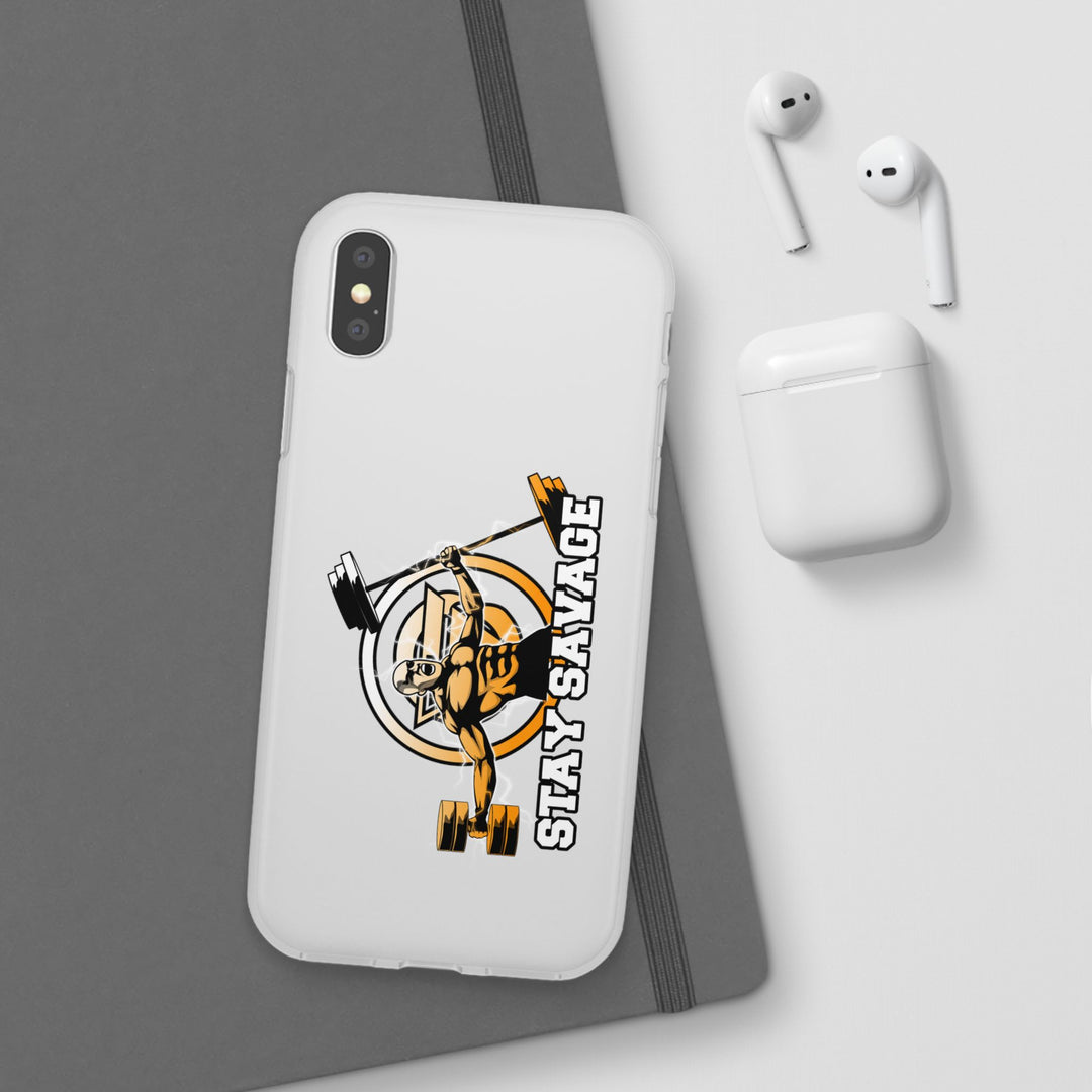 SPARTAN LIFT ORANGE WHITE PHONE CASE/STAY SAVAGE