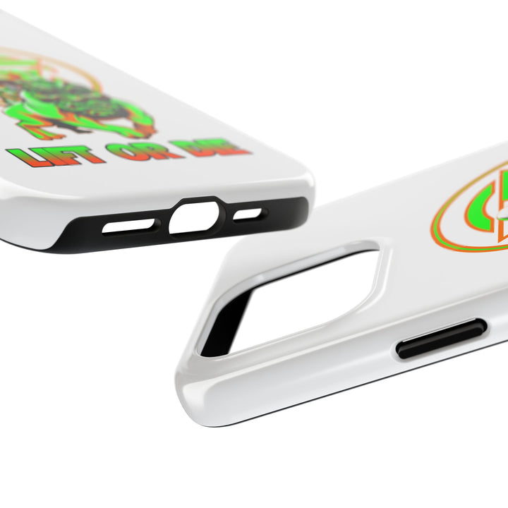 ANGRY DOG ORANGE GREEN PHONE CASE /LIFT OR DIE