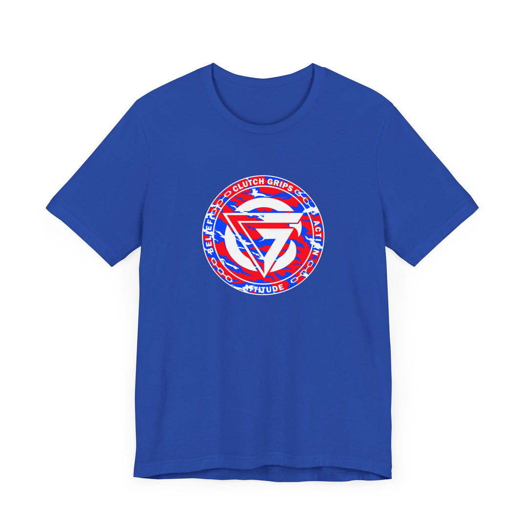 CG LOGO RED WHITE BLUE CAMO BLEND