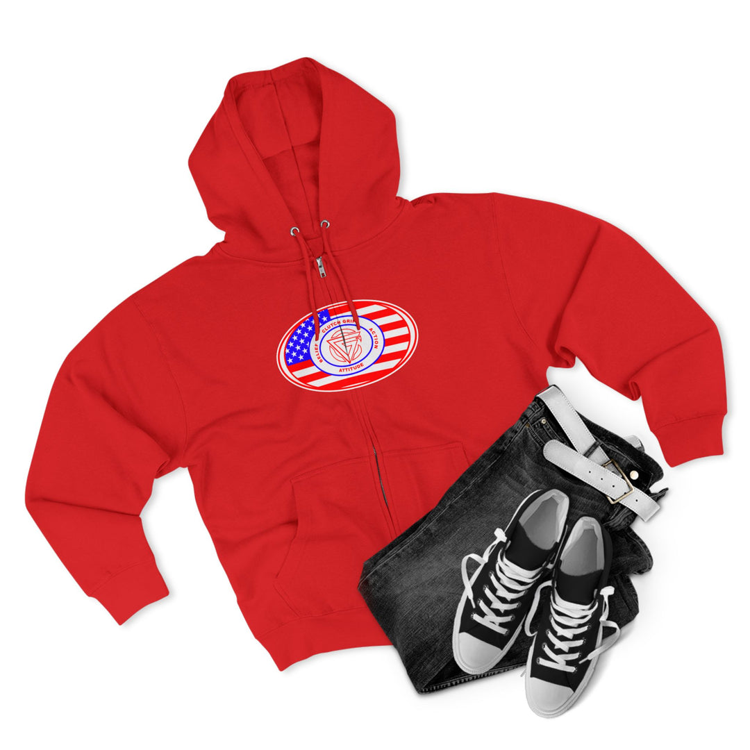 CG ANGRY DOG USA/LIFT OR DIE ZIP UP
