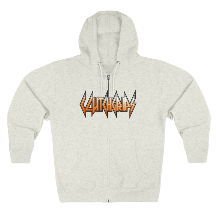 CG STAND OF ORANGE WHITE FADE/LIFT OR DIE ZIP UP
