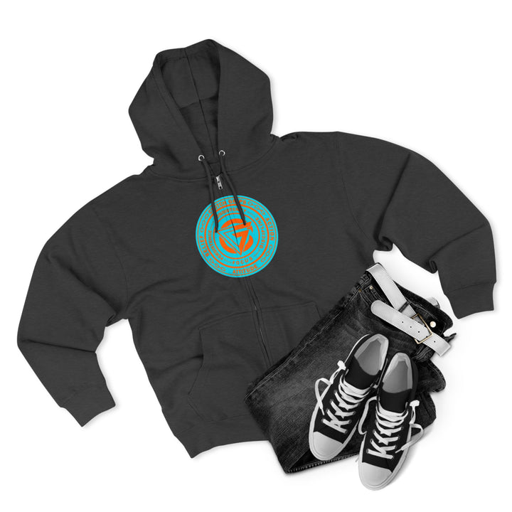 CG BIG MAC CHIEF AQUA ORANGE/VICTORY OR DEATH ZIP UP