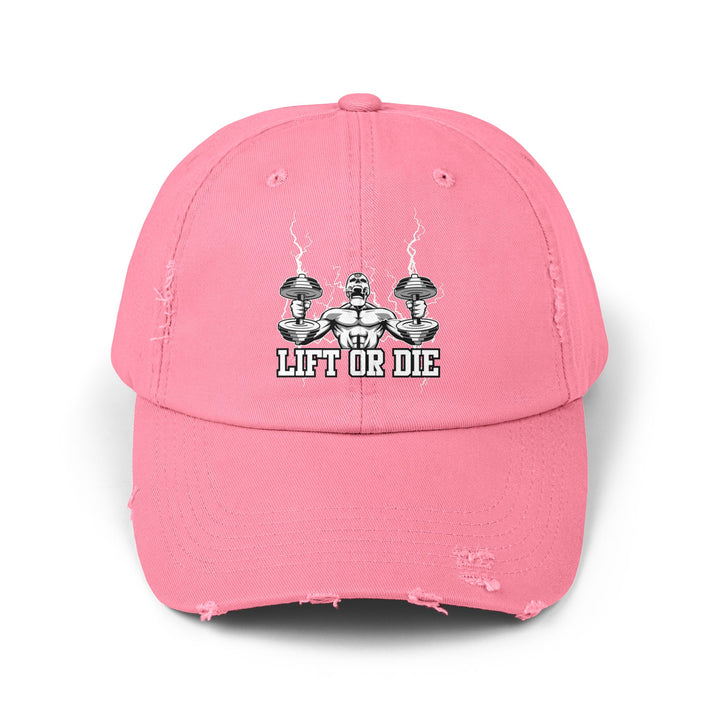 RIDE THE LIGHTNING WHITE/LIFT OR DIE CAP