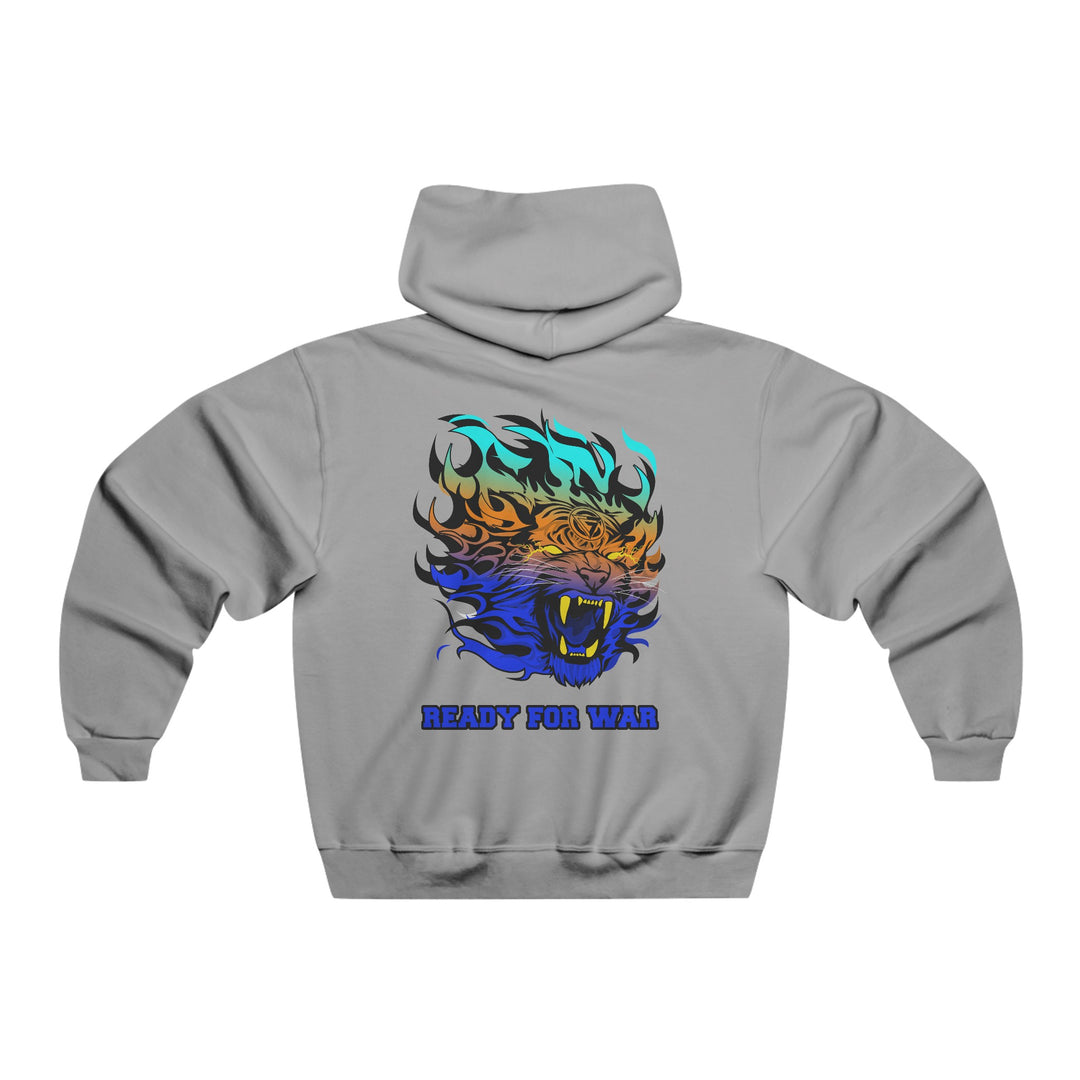 TIGER FLAME BLUE ORANGE AQUA/READY FOR WAR
