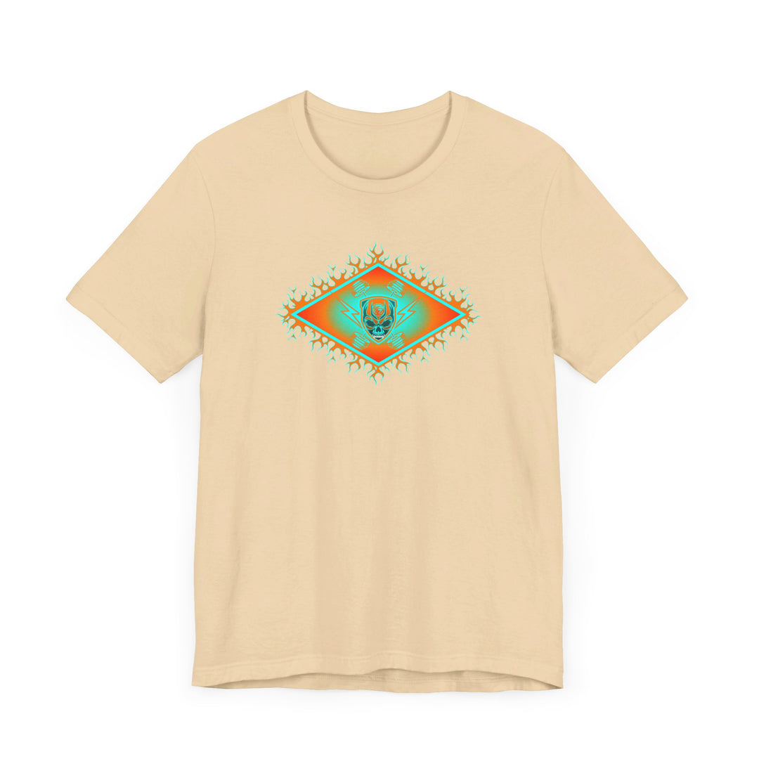 MIAMI AQUA ORANGE DIAMOND SKULLATOR DOUBLE BELL