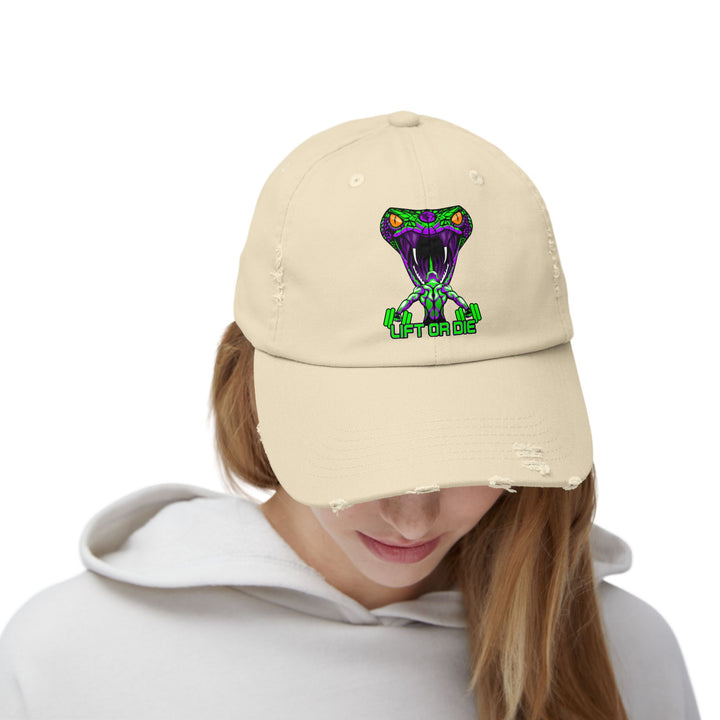 MAN VS VIPER PURPLE GREEN /LIFT OR DIE CAP
