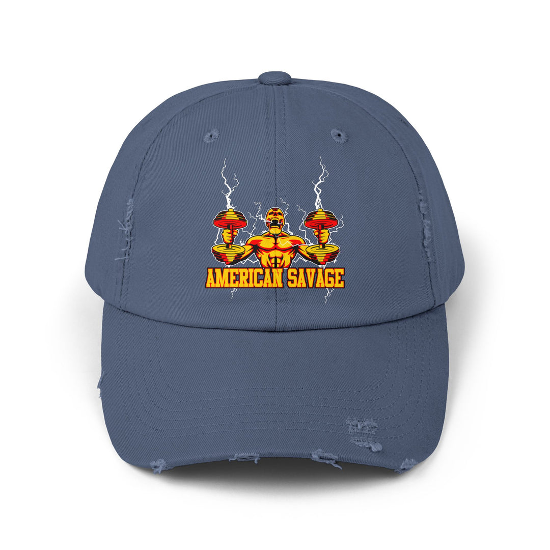 RIDE THE LIGHTNING GOLD RED/AMERICAN SAVAGE CAP