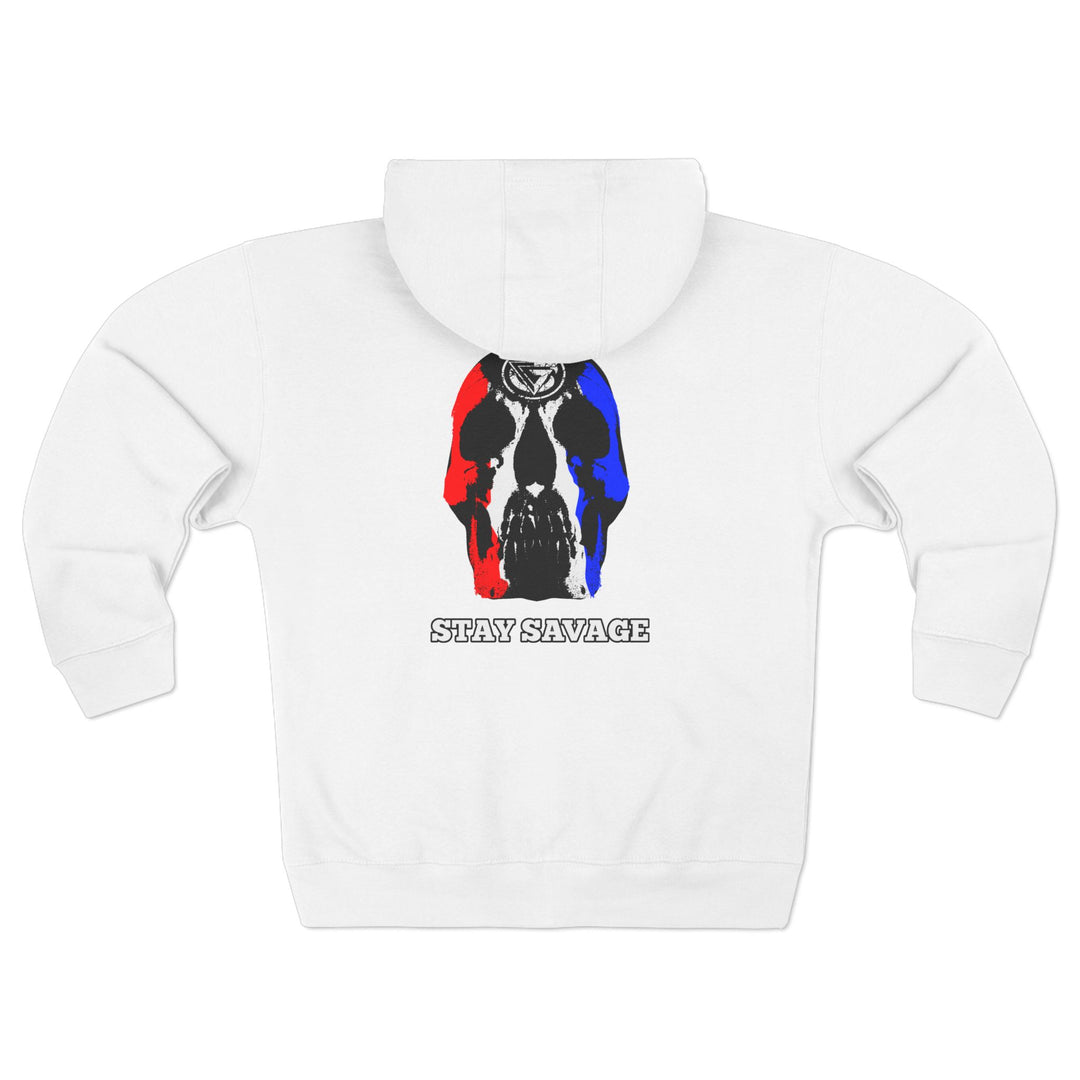 CG SKULL RED WHITE BLUE/STAY SAVAGE ZIP UP