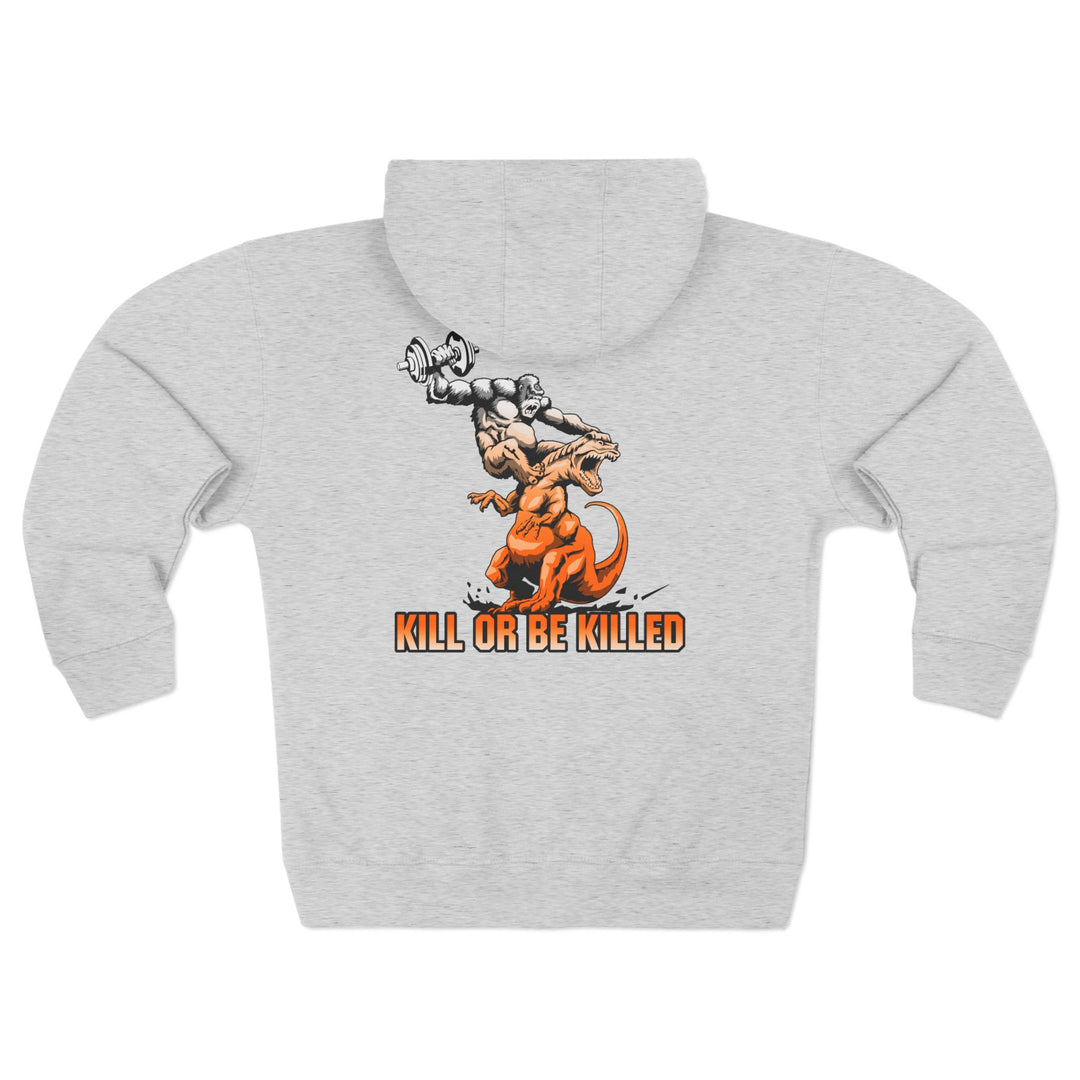 CG APE VS ZILLA 2ND FIGHT ORANGE WHITE FADE /KILL OR BE KILLED ZIP UP