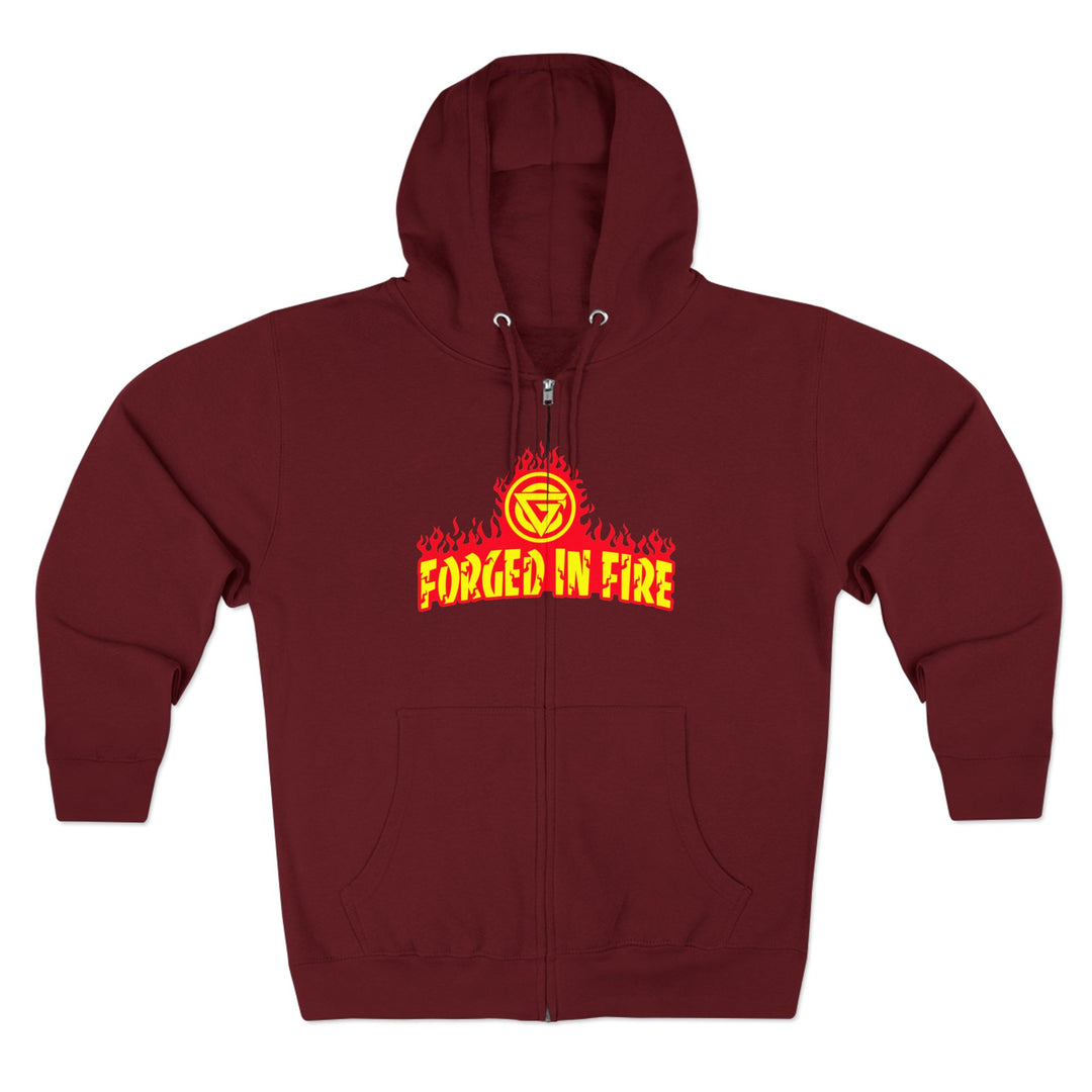 CG SGL SKULL BELL RED GOLD/LIFT OR DIE ZIP UP