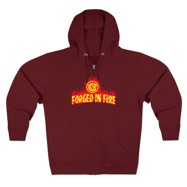 CG SGL SKULL BELL RED GOLD/LIFT OR DIE ZIP UP