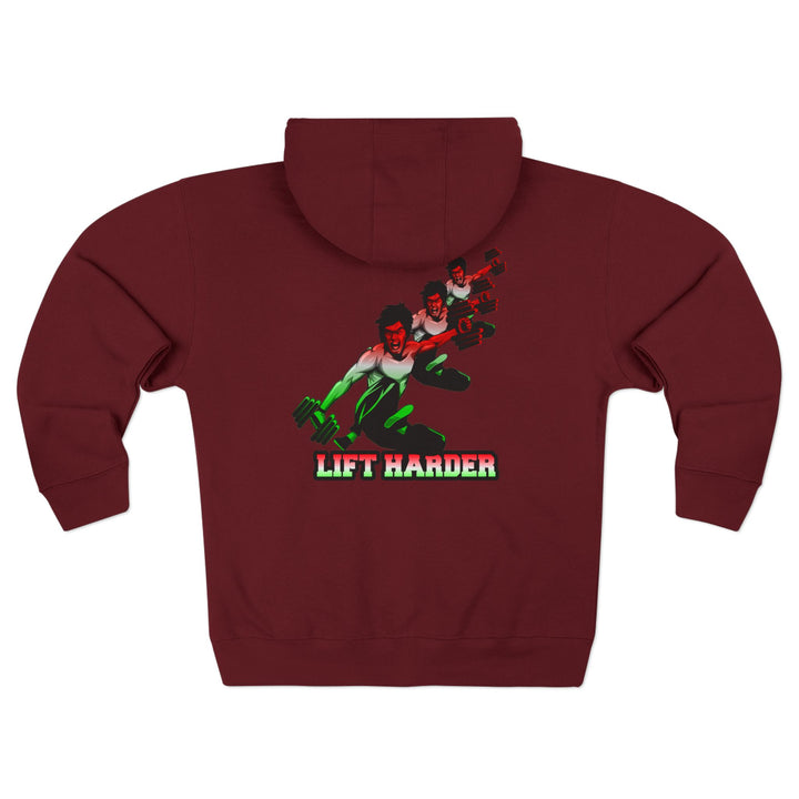 CG LIFT KICK RED WHITE GREEN FADE/LIFT HARDER ZIP UP