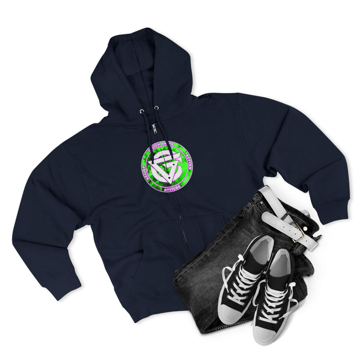 LIONHEART GREEN PINKISH PURPLE/STAY SAVAGE ZIP UP