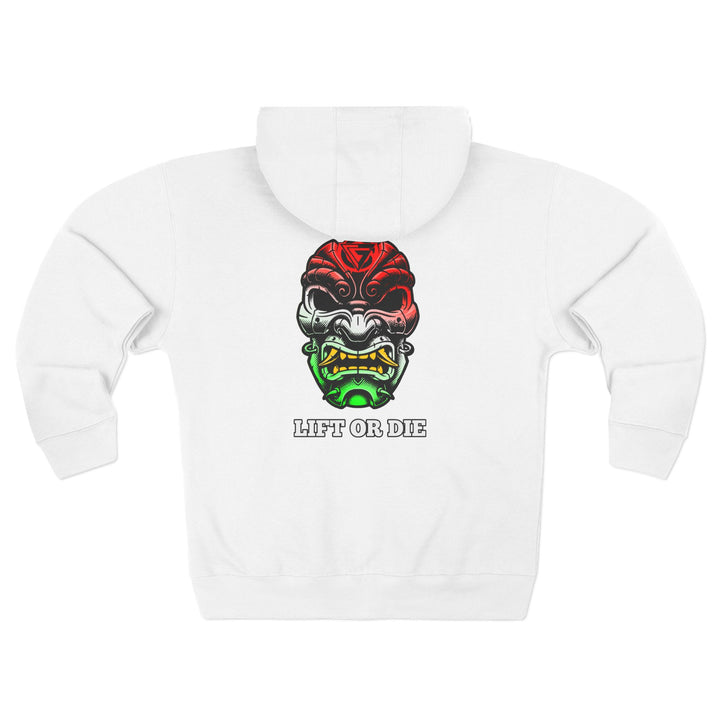 SAMURAI MAC RED WHITE GREEN FADE /LIFT OR DIE ZIP UP