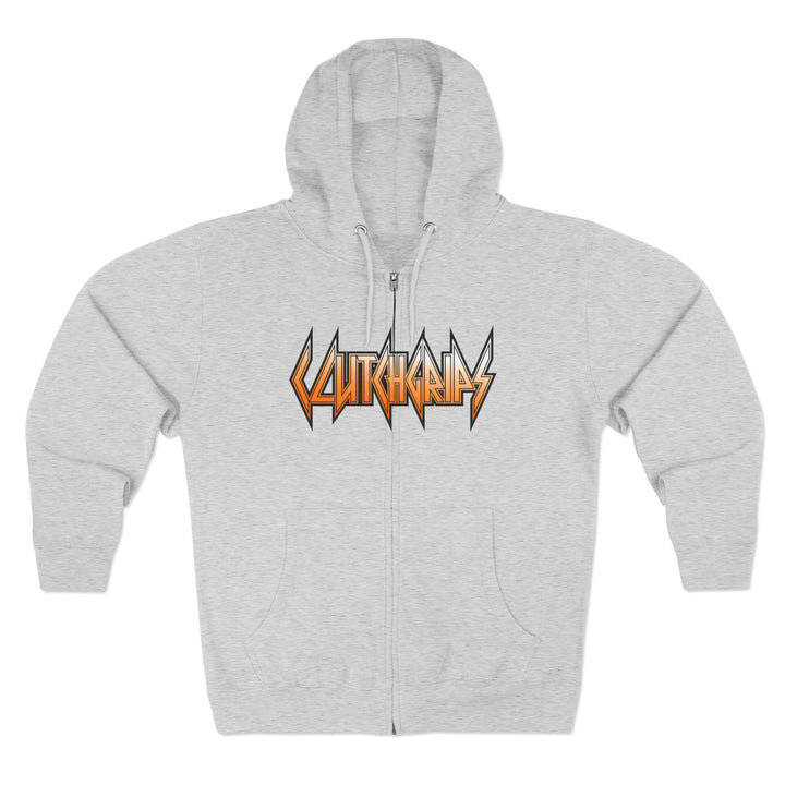 CG STAND OF ORANGE WHITE FADE/LIFT OR DIE ZIP UP