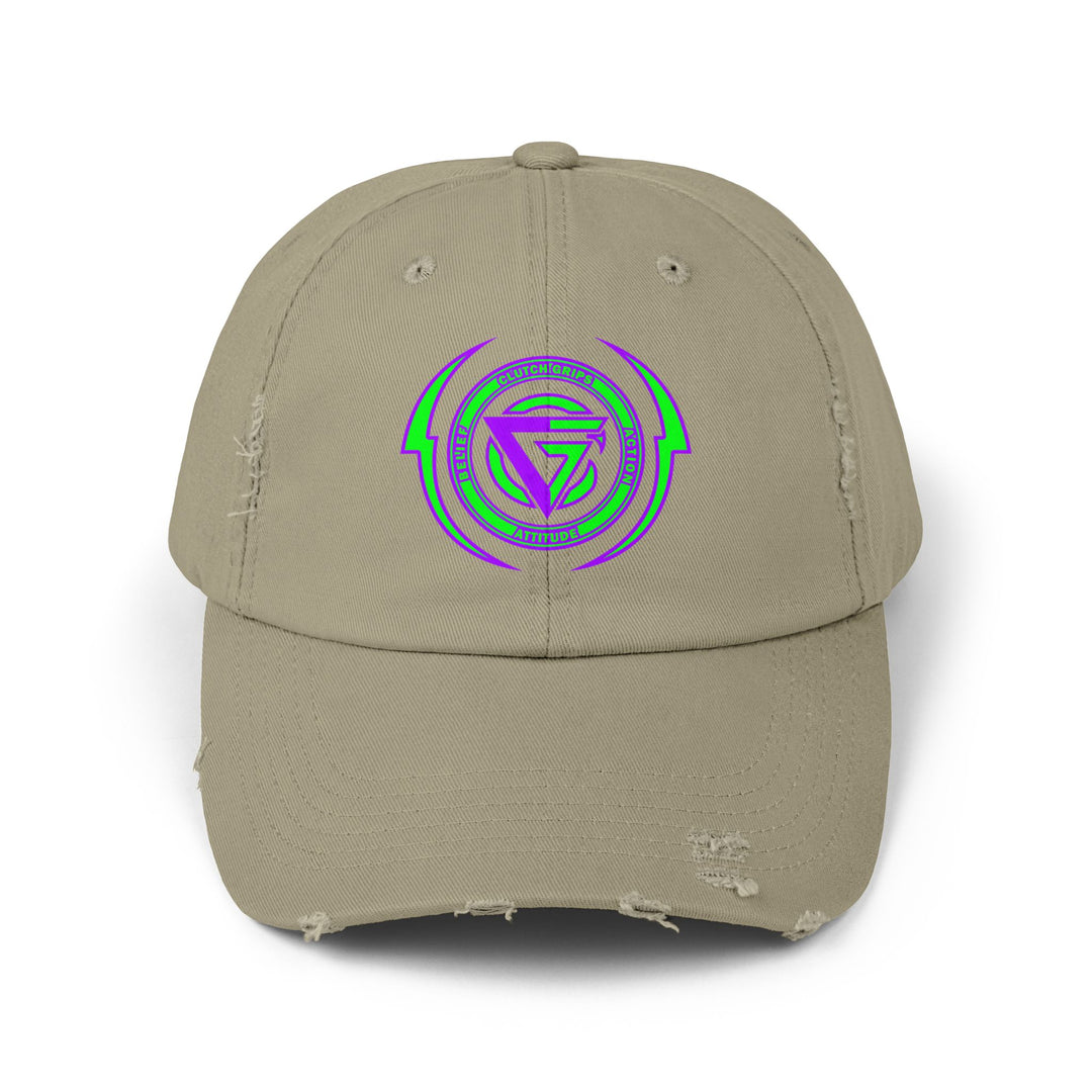 CG LOGO LIGHTNING ARCHES GREEN PURPLE/BELIEF ATTITUDE ACTION CAP