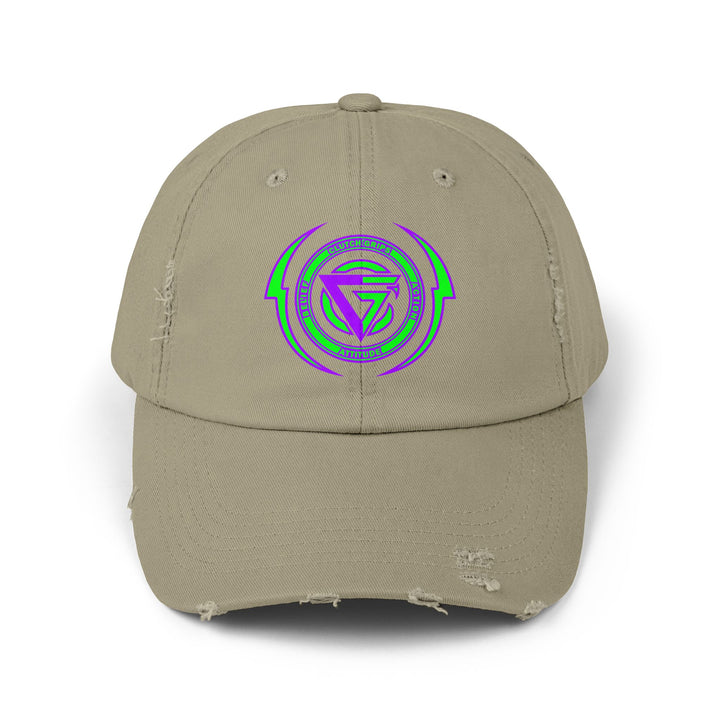 CG LOGO LIGHTNING ARCHES GREEN PURPLE/BELIEF ATTITUDE ACTION CAP