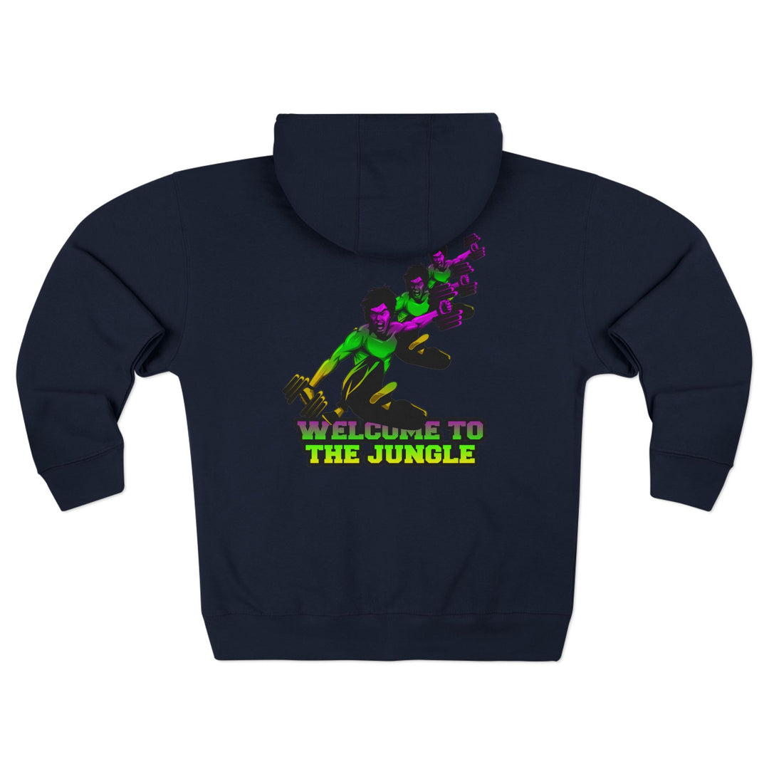 CG LIFT KICK YELLOW GREEN PURPLE FADE/WELCOME TO THE JUNGLE ZIP UP