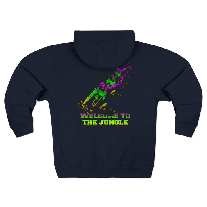 CG LIFT KICK YELLOW GREEN PURPLE FADE/WELCOME TO THE JUNGLE ZIP UP