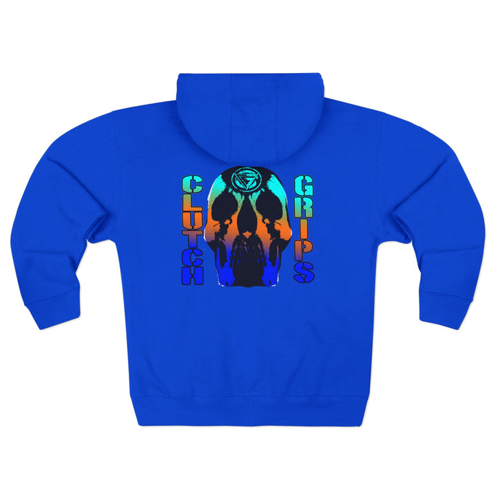 CG SKULLATOR BLUE ORANGE AQUA /WORLD DOMINATION ZIP UP