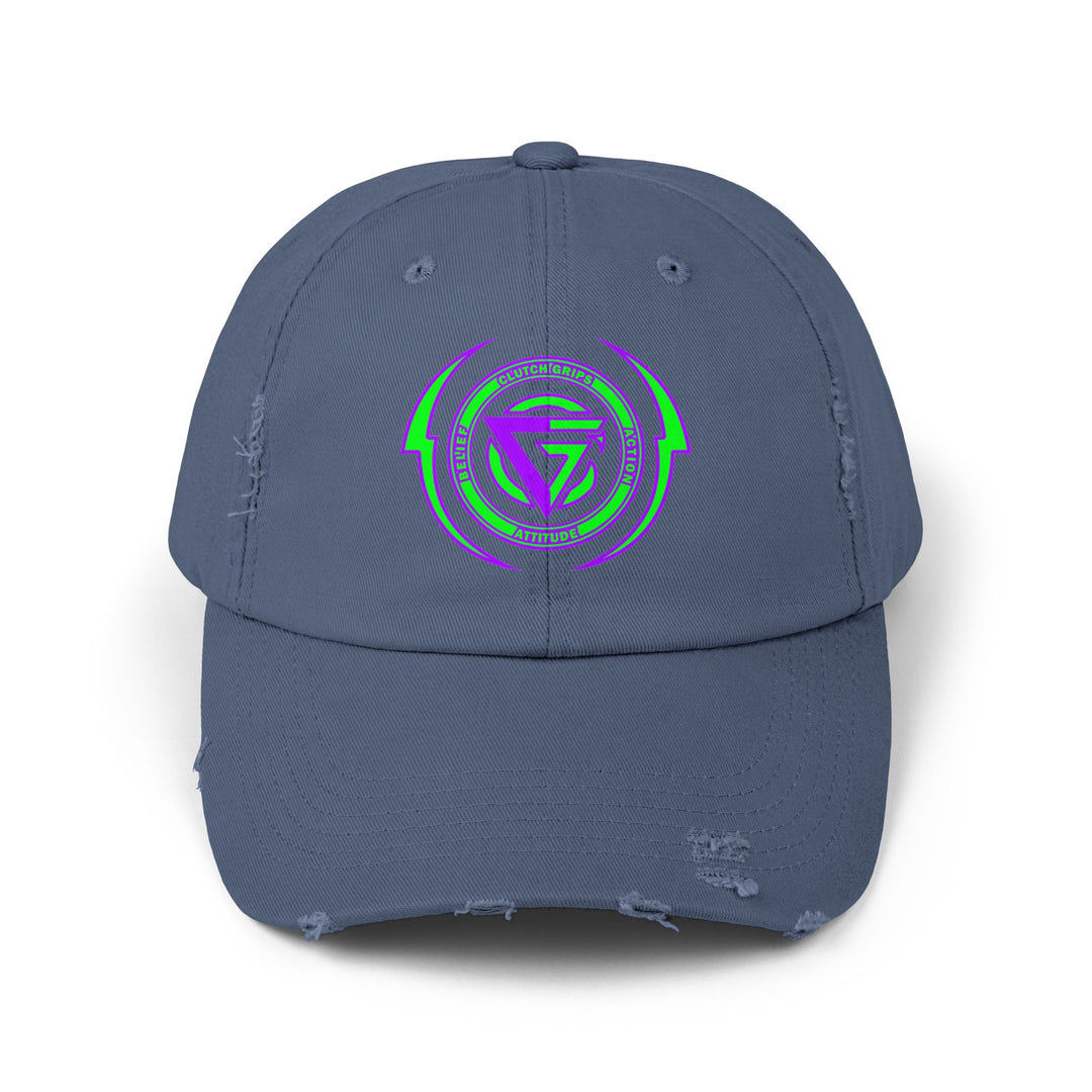 CG LOGO LIGHTNING ARCHES GREEN PURPLE/BELIEF ATTITUDE ACTION CAP