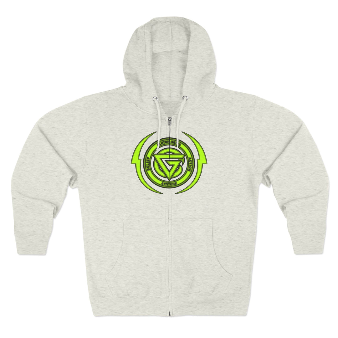 CG MAC BRAVE HYPER GREEN/LIFT OR DIE ZIP UP