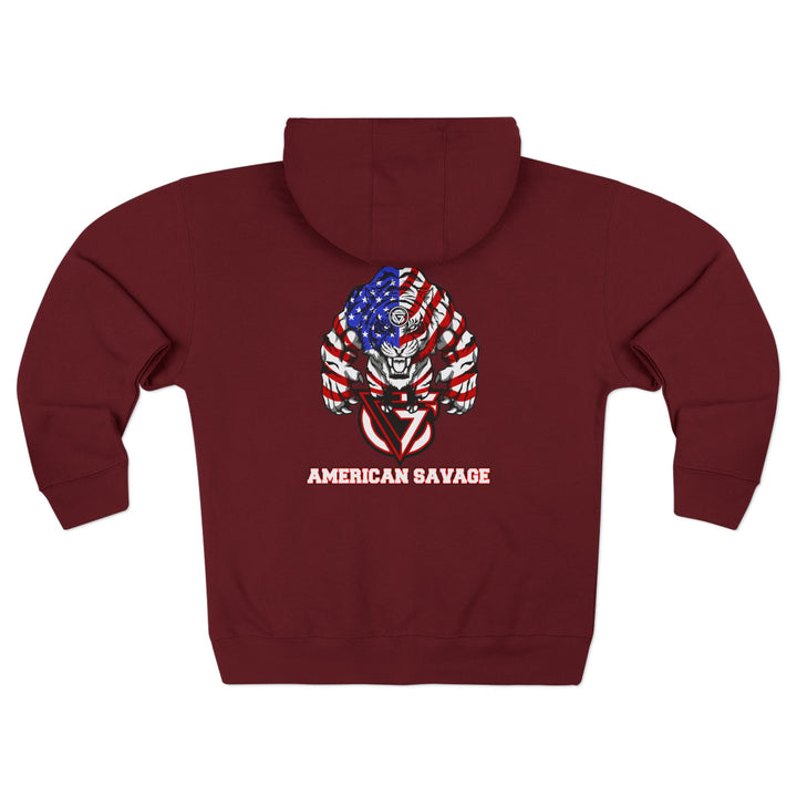CG WICKED TIGER RED WHITE BLUE /AMERICAN SAVAGE ZIP UP