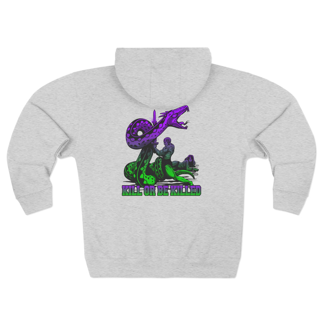 CG SERPENT SLAYER PURPLE GREEN /KILL OR BE KILLED ZIP UP