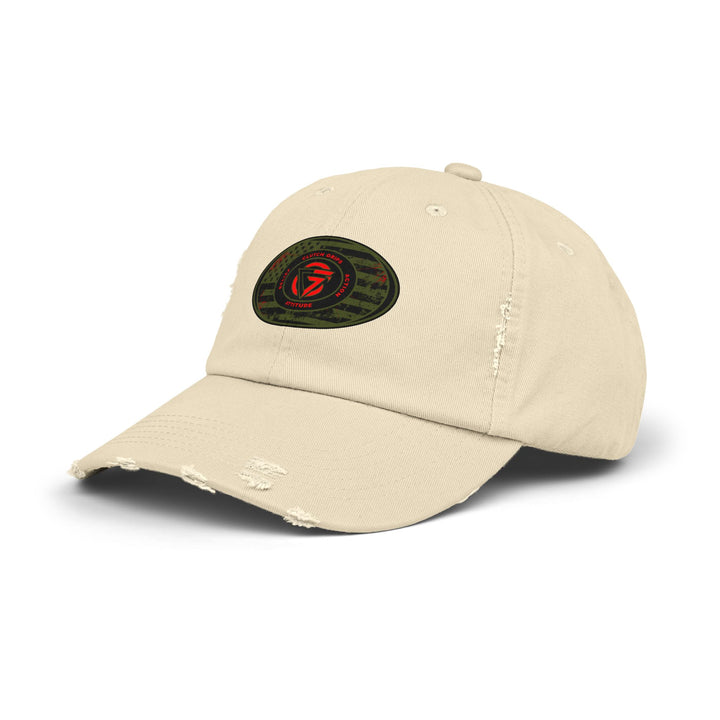 OD GREEN MILTARY BLOODY DISTRESSED TRIBUTE CAP
