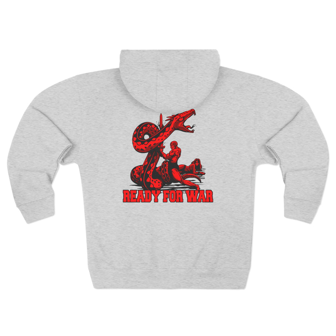 CG SERPENT SLAYER RED BLACK /READY FOR WAR ZIP UP