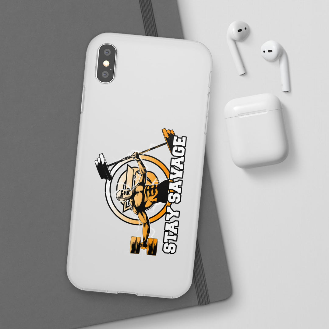 SPARTAN LIFT ORANGE WHITE PHONE CASE/STAY SAVAGE