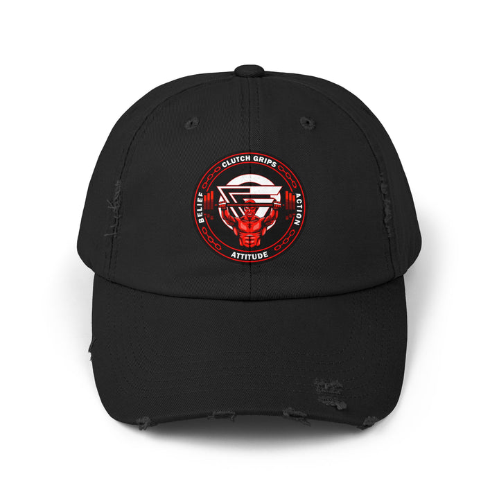 CG ENTER THE MAC RED BLACK WHITE BELIEF ATTITUDE ACTION CAP