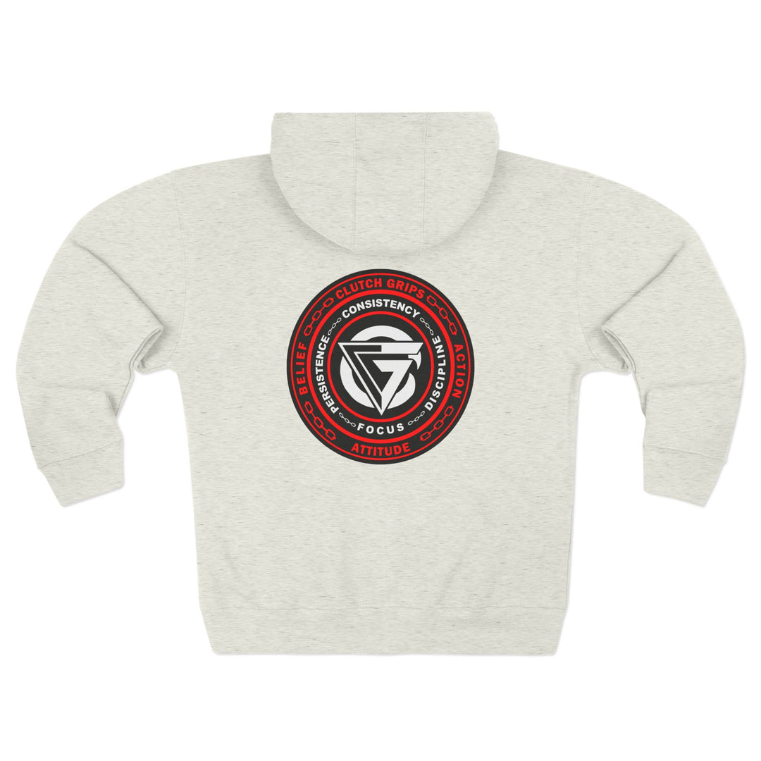 CG CORE WINNERS LOGO RED WHITE BLACK/CONQUER ZIP UP