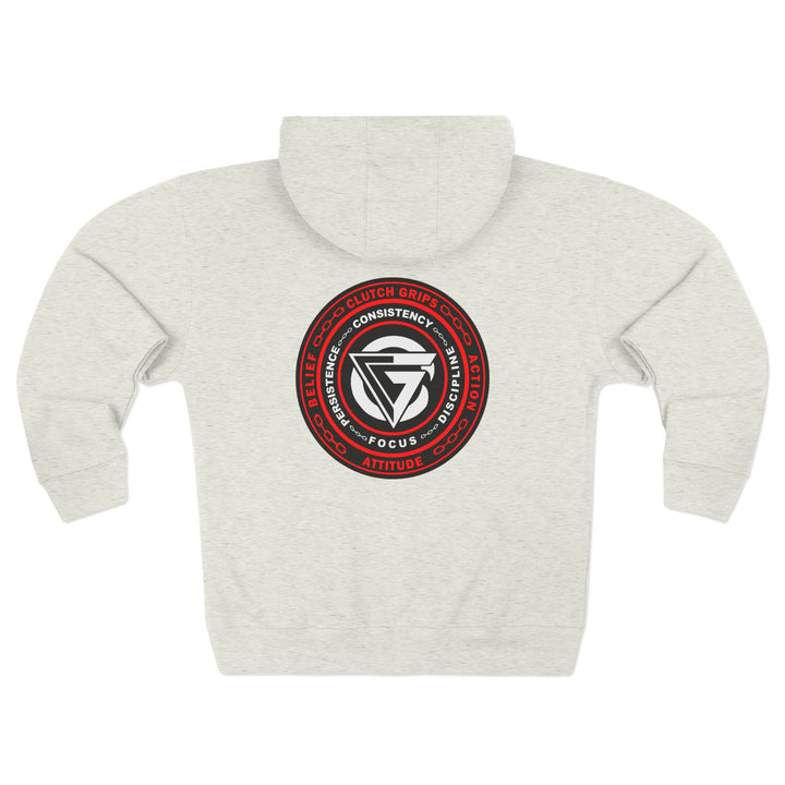 CG CORE WINNERS LOGO RED WHITE BLACK/CONQUER ZIP UP