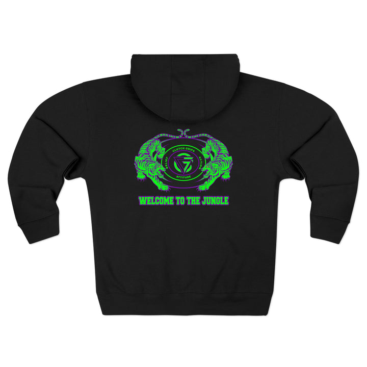CG TIGER VS TIGER GREEN PURPLE /WELCOME TO THE JUNGLE ZIP UP