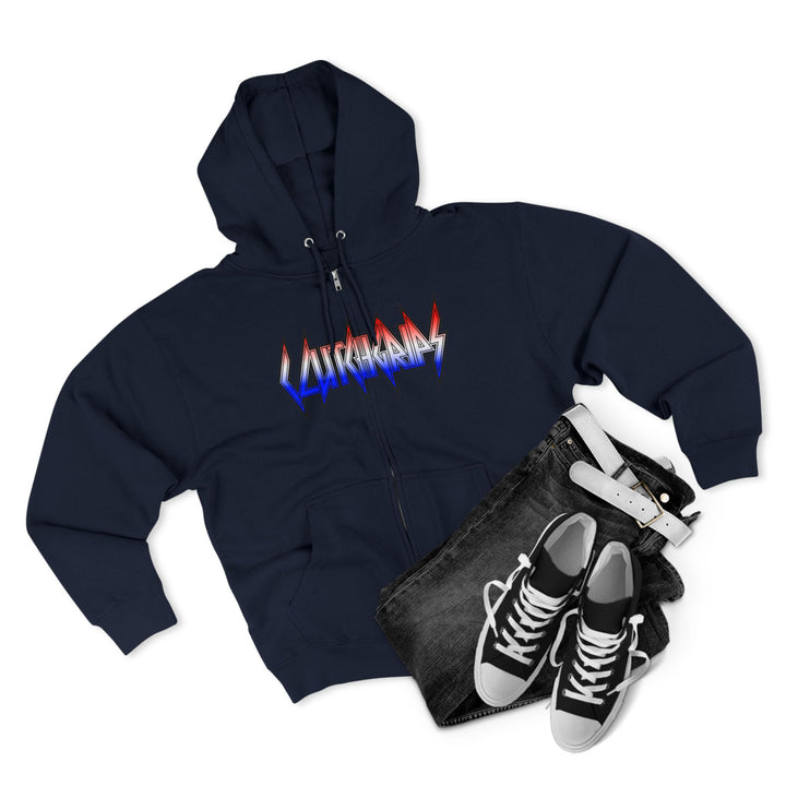 CG A AMERICAN WARRIORS RED WHITE BLUE FADE /BRINGING IT BACK ZIP UP