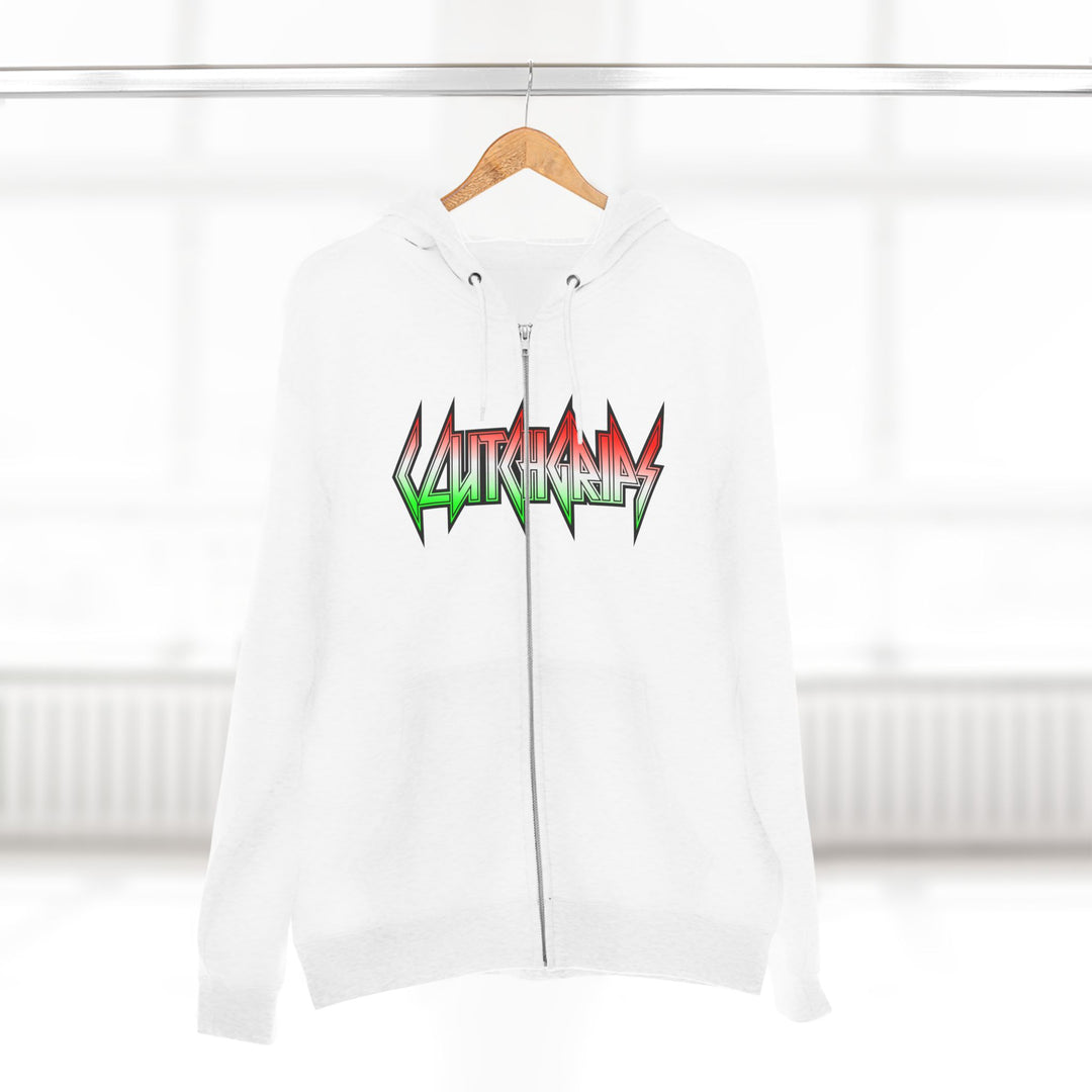 CG SKULL RED WHITE GREEN/CLUTCHGRIPS ZIP UP