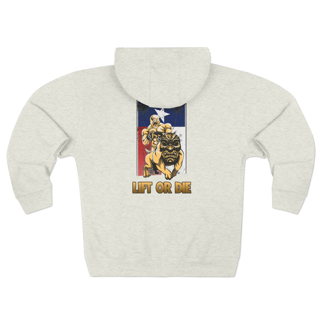 CG ANGRY DOG LONE STAR TEXAS STYLE /LIFT OR DIE ZIP UP