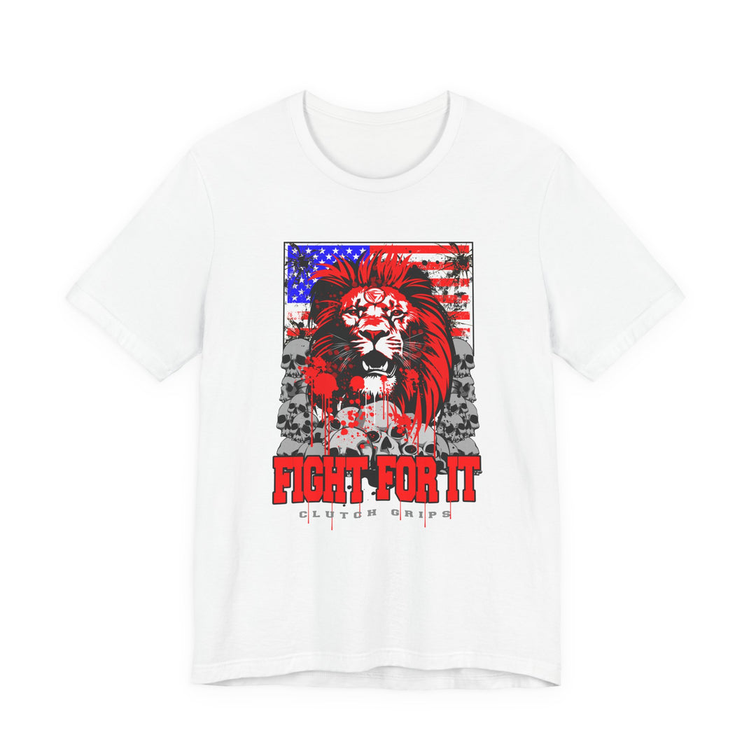 LIONHEART USA FLAG RED WHITE BLUE /FIGHT FOR IT