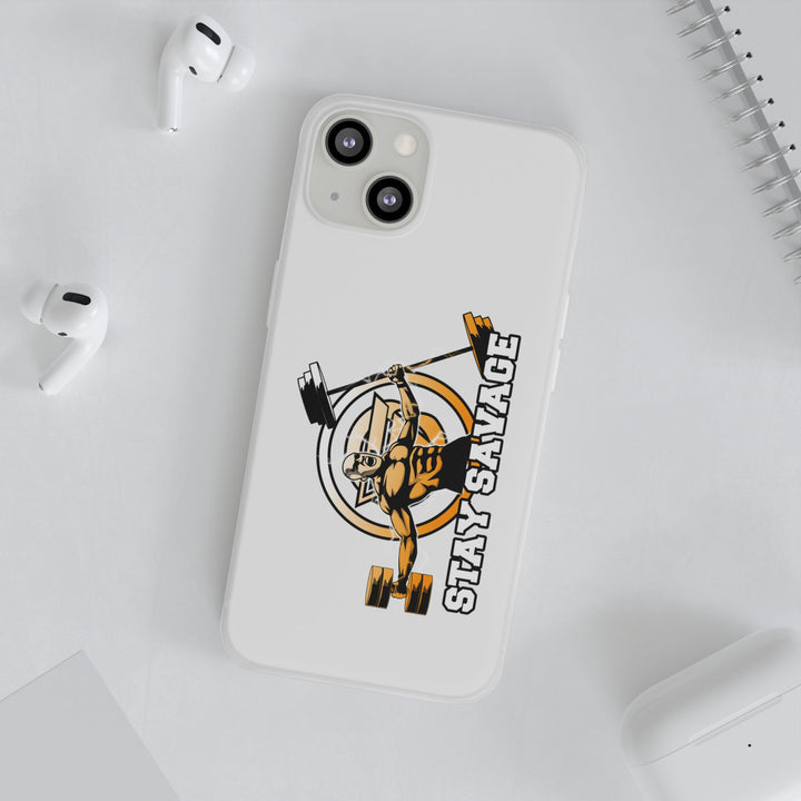 SPARTAN LIFT ORANGE WHITE PHONE CASE/STAY SAVAGE