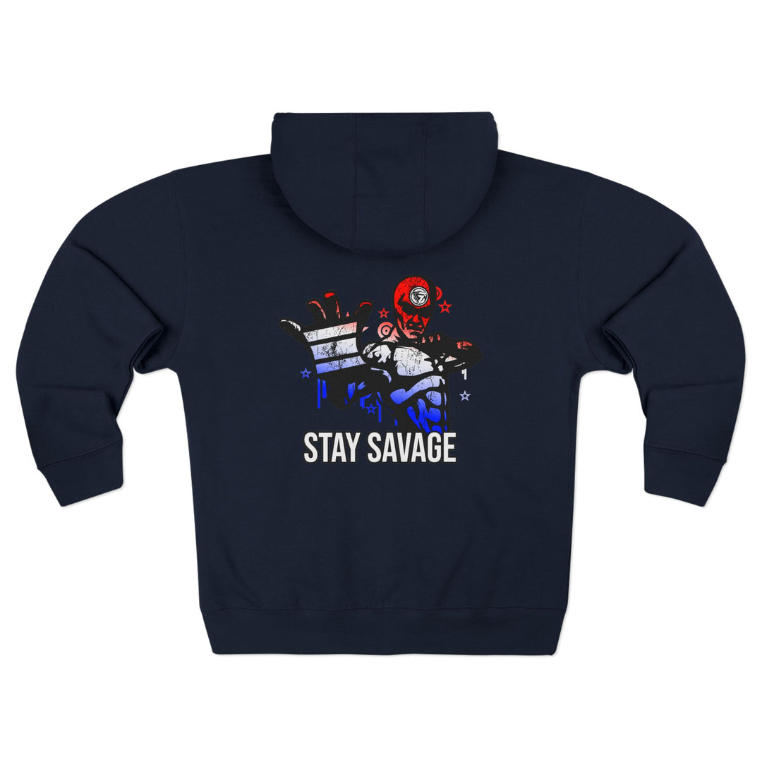 CG GRIP MASTER MAC RED WHITE BLUE FADE/STAY SAVAGE ZIP UP
