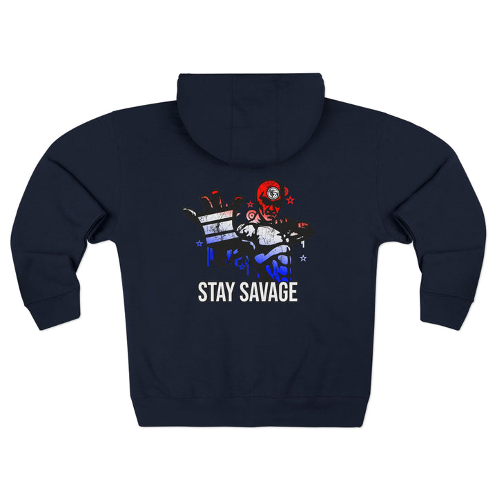 CG GRIP MASTER MAC RED WHITE BLUE FADE/STAY SAVAGE ZIP UP
