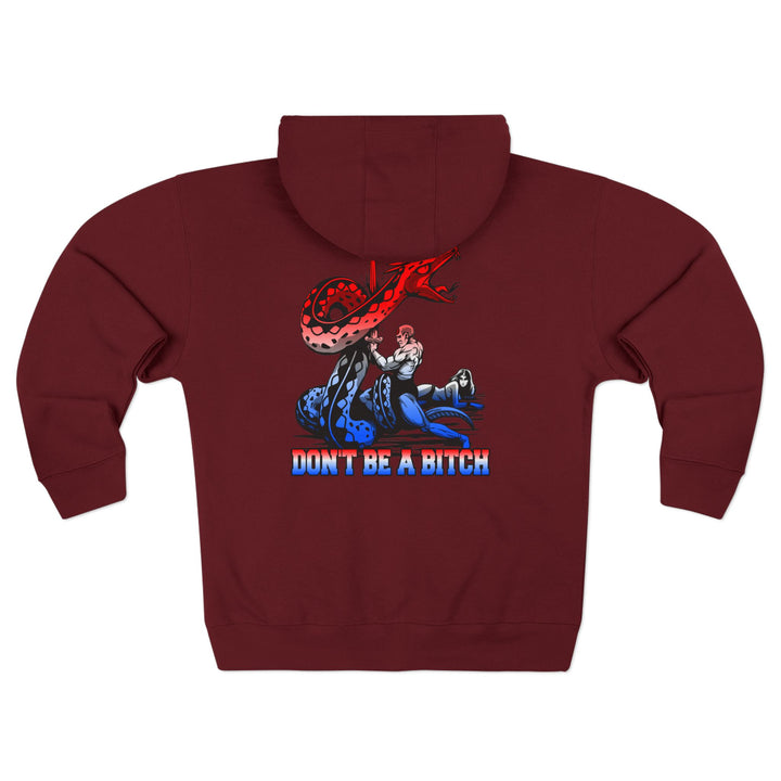 CG SERPENT SLAYER RED WHITE BLUE /DONT BE A BITCH ZIP UP